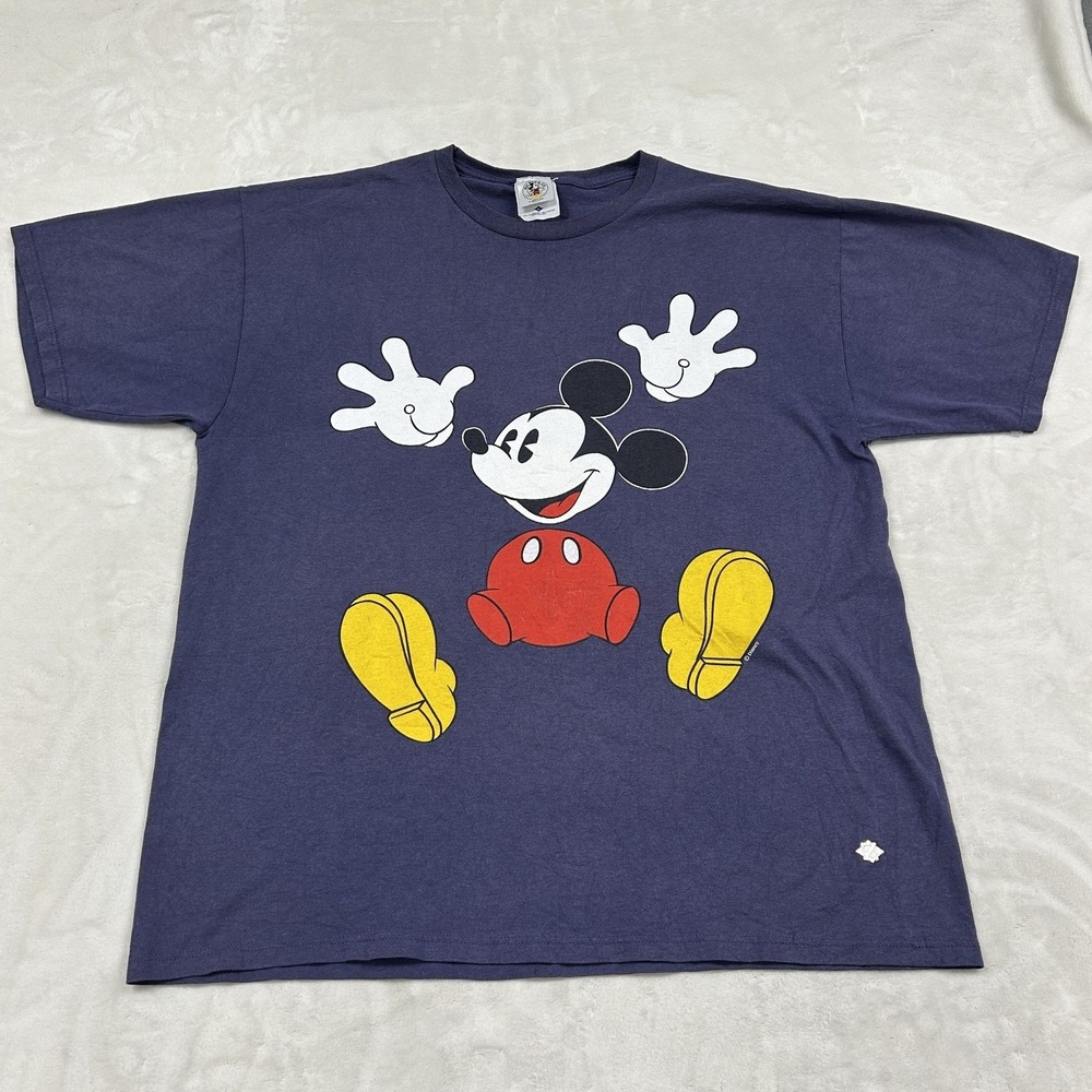 Mickey & Co T-Shirt Mens Large Purple Vintage 90s Graphic Made In USA 1322